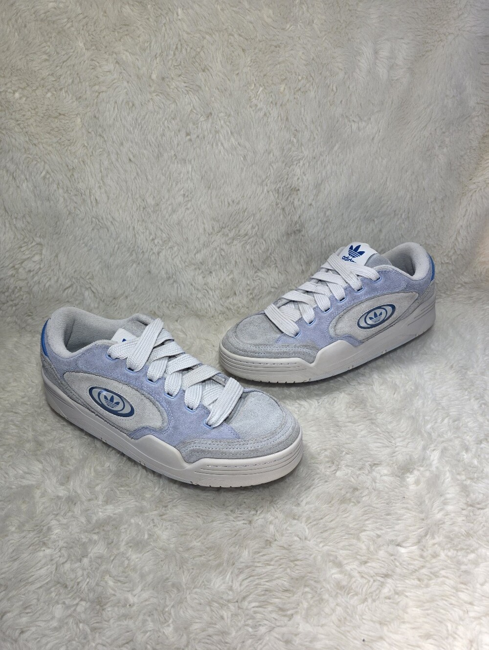 adidas Originals ADI2000 X Blue Dawn Suede Chunky Skate Sneakers 9.5 HQ6773 Y2K